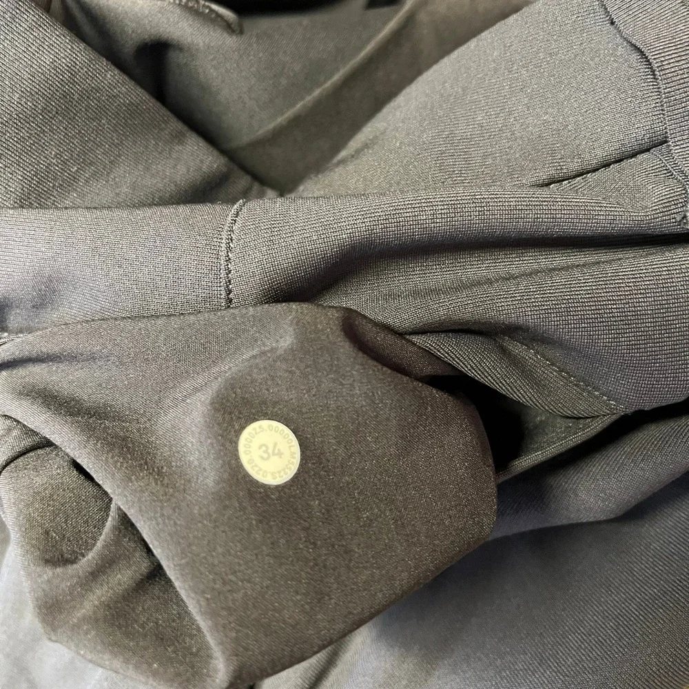 Lululemon Commission Pant Slim Warpstreme 34 Dark Gray Technical Chino 6190